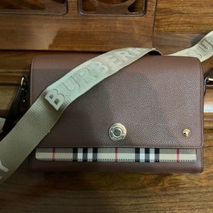 Brand New Burberry Medium Vintage Check Note Shoulder Bag NWT/NEW Burberry